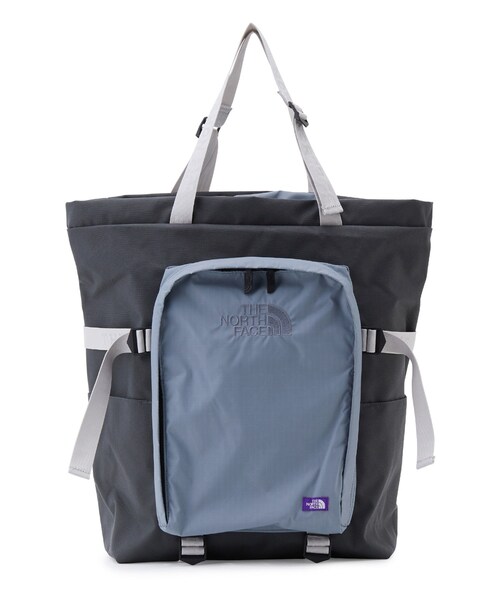 ADAM ET ROPE'(アダムエロペ)の「【THE NORTH FACE PURPLE LABEL】CORDURA Nylon Tote Bag(トートバッグ・メンズ・ブラック/グレー・F)」の2枚目の写真