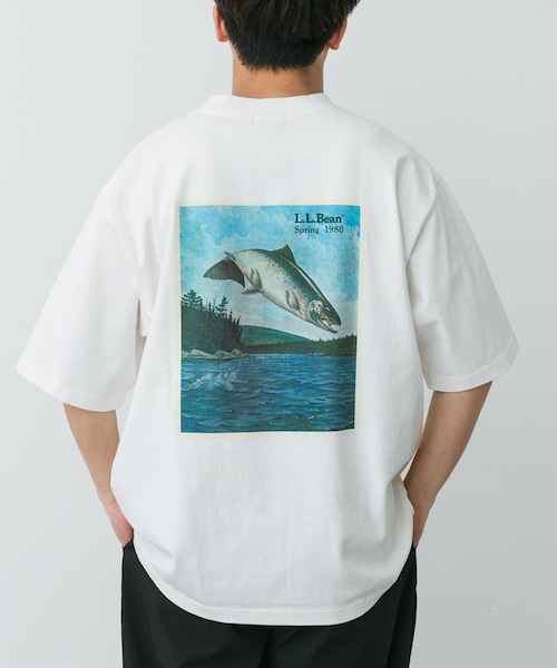 URBAN RESEARCH DOORS(アーバンリサーチドアーズ)の「L.L.Bean JAPAN EDITION 1980 SS CATALOG TROUT T-SHIRTS(Tシャツ/カットソー・メンズ・ECRU/BIRCH/NAVY/TOP VIOLET/TOP TEAL・M/L/XL)」の1枚目の写真
