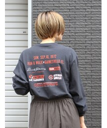 Ungrid | ビッグシルエットロゴロングスリーブTee(Tシャツ/カットソー)