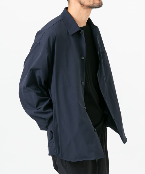 URBAN RESEARCH ROSSO（アーバンリサーチロッソ）の「『セットアップ対応』MARUI ORIMONO　3H DryFabricストレッチシャツジャケット（テーラードジャケット・メンズ・BLACK/NAVY・M/L/XL）」の20枚目の写真