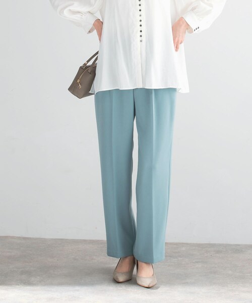 URBAN RESEARCH ROSSO（アーバンリサーチロッソ）の「ウォッシャブルセンタープレスパンツ（その他パンツ・レディース・BLACK/ECRU/BLUE・36/38）」の3枚目の写真