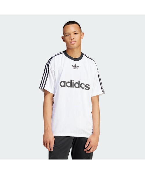 adidas(アディダス)の「アディカラー 半袖Tシャツ(トップス・メンズ・ブルーバード/ホワイト/グリーン/ホワイト/ベタースカーレット/ホワイト/ホワイト/ブラック/ブラック/ホワイト/レッド/ホワイト/ブラック/ブルー/イエロー/グリーン・XS/S/M/L/XL/2XL/3XL/J/2XS/2XS/4XL/5XL/6XL/J/XS/J/S/J/M/J/L/J/XL/J/2XL/J/3XL/J/4XL/J/5XL)」の3枚目の写真
