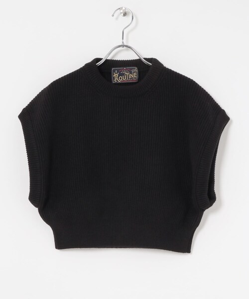 URBAN RESEARCH（アーバンリサーチ）の「『別注』ROUTINE×URBAN RESEARCH　WOOL KNIT VEST（ベスト・レディース・WHITE/BLACK/GREEN/WINE・-）」の21枚目の写真