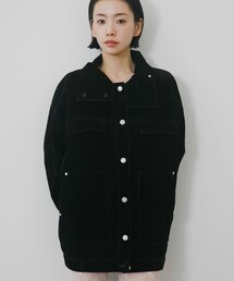 ハイネックデニムブルゾン