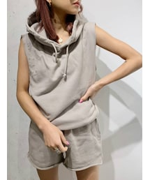 GYDA | ダメージノースリーブパーカー(パーカー)