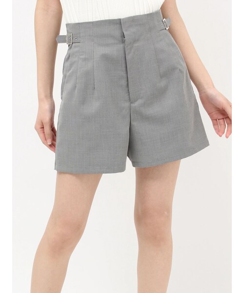 MURUA（ムルーア）の「サイドベルトショートパンツ【セットアップ着用可】（その他パンツ・レディース・アイボリー/グレー/モカ・1/2）」の15枚目の写真
