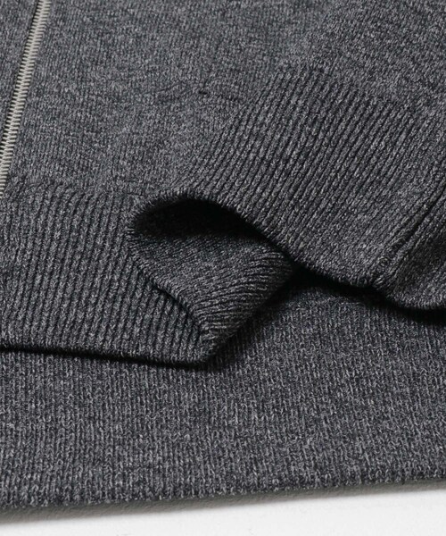 SENSE OF PLACE by URBAN RESEARCH（センスオブプレイスバイアーバンリサーチ）の「『洗濯可』ダブルポケットニットブルゾン（ブルゾン・メンズ・BLACK/BROWN・M/L）」の14枚目の写真