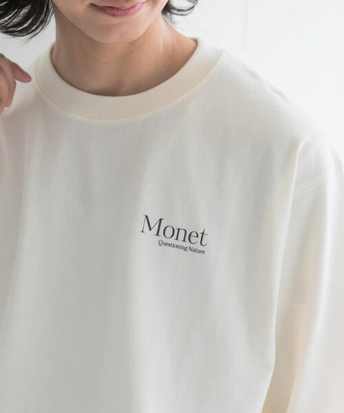 URBAN RESEARCH DOORS(アーバンリサーチドアーズ)の「FORK&SPOON Monet art t-shirts(Tシャツ/カットソー・メンズ・OFF/NAVY・4/5)」の5枚目の写真