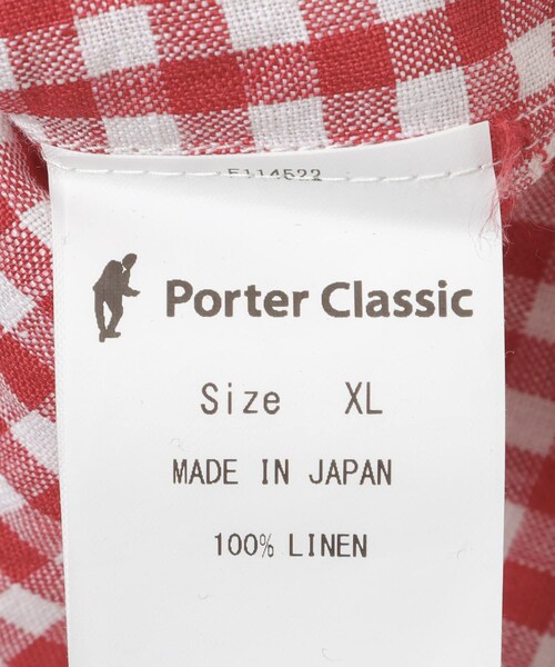 URBAN RESEARCH(アーバンリサーチ)の「PORTER CLASSIC KEROUAC LINEN GINGHAM CHECK SHIRTS(シャツ/ブラウス・メンズ・BLACK/F.BLUE/RED・XL/XXL/XXXL)」の21枚目の写真