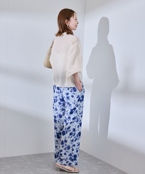 ROPE' PICNIC(ロペピクニック)の「着丈が選べるバンドカラー無地シアーシャツ(シャツ/ブラウス・レディース・ホワイト系/ダークブラウン/ピンク・38/38T)」の13枚目の写真