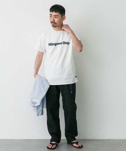 URBAN RESEARCH DOORS（アーバンリサーチドアーズ）の「『別注』SLOPPY SUPPLY×DOORS　HANGOVER T-SHIRTS（Tシャツ/カットソー・メンズ・BLACK/WHITE/NAVY/BLUE/GREEN・M/L/XL）」の11枚目の写真