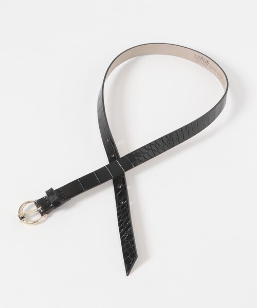 URBAN RESEARCH ROSSO（アーバンリサーチロッソ）の「LEFIJE　Matisse BELT（ベルト・レディース・Black/Coconut・80）」の5枚目の写真