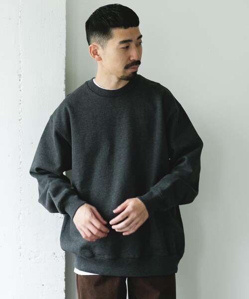 URBAN RESEARCH DOORS（アーバンリサーチドアーズ）の「裏起毛クルーネックスウェット（スウェット・メンズ・ASH GRAY/OLIVE/NAVY/TOP CCL・M/L）」の20枚目の写真