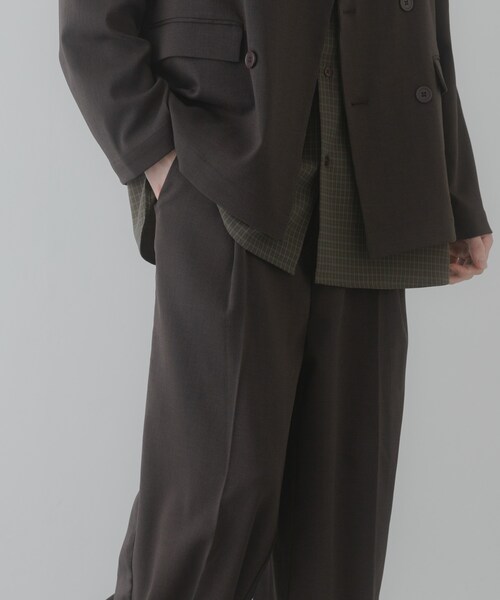SENSE OF PLACE by URBAN RESEARCH（センスオブプレイスバイアーバンリサーチ）の「『イージーケア/速乾』リネンライクタックワイドスラックス（その他パンツ・メンズ・BLACK/CHARCOAL/GREIGE・M/L）」の17枚目の写真