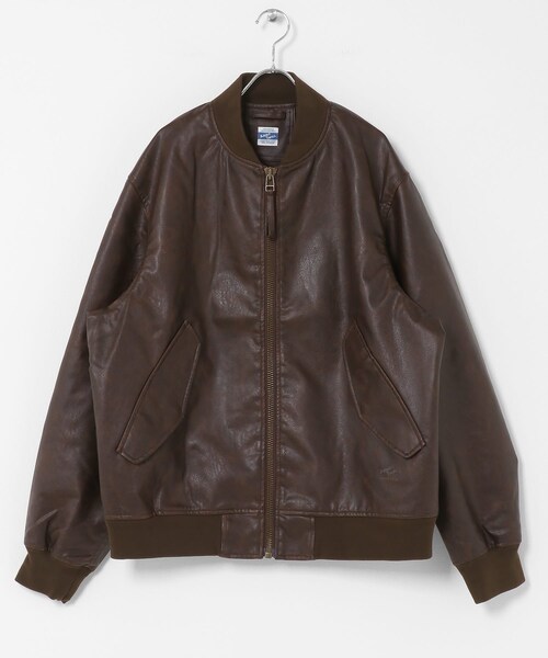 URBAN RESEARCH Sonny Label（アーバンリサーチサニーレーベル）の「ARMY TWILL　VeganLeatherBlouson（その他アウター・メンズ・BLACK/BROWN・M/L）」の2枚目の写真
