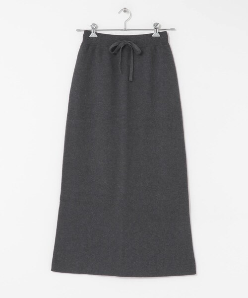 かぐれ（カグレ）の「コットンカシミヤニットスカート（スカート・レディース・CHARCOAL/BROWN・Free）」の13枚目の写真