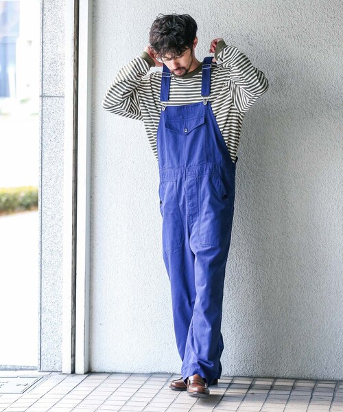 URBAN RESEARCH Sonny Label（アーバンリサーチサニーレーベル）の「ARMY TWILL　LightHerringbone Overall（つなぎ/オールインワン・メンズ・WHITE/NAVY・M/L）」の6枚目の写真