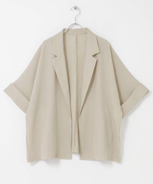ITEMS URBANRESEARCH(アイテムズ アーバンリサーチ)の「メッシュ半袖ジャケット(テーラードジャケット・レディース・BLK/BEG・Free)」の21枚目の写真
