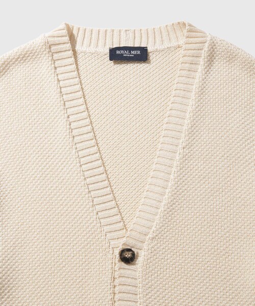 ADAM ET ROPE'(アダムエロペ)の「【ROYAL MER for WILD LIFE TAILOR】EX EVAN(カーディガン/ボレロ・メンズ・キナリ/ネイビー・L/M)」の22枚目の写真