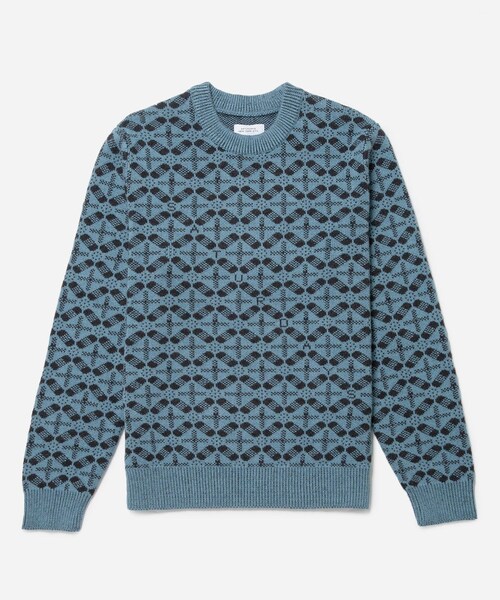 Saturdays NYC(サタデーズ ニューヨークシティ )の「GREG BLOCKPRINT SWEATER(ニット/セーター・レディース・サックス/ダークブラウン・XL/L/S/M)」の12枚目の写真