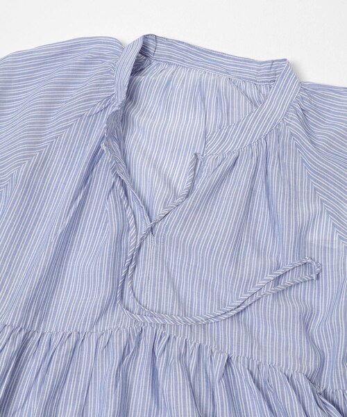 THE GOODLAND MARKET（ザグッドランドマーケット）の「FANAKA　ギャザーフリルブラウス（シャツ/ブラウス・レディース・BLUE/NAVY・Free）」の12枚目の写真