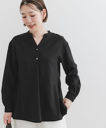 URBAN RESEARCH ROSSO | 『UR TECH SMOOTHLUXE』F by ROSSO　サイドペプラムブラウス(シャツ/ブラウス)