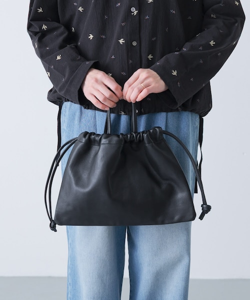 かぐれ（カグレ）の「MORMYRUS　巾着バッグ（その他雑貨・レディース・BLACK・Free）」の4枚目の写真