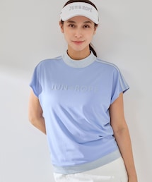 JUN&ROPE' | 【吸水速乾】フロントロゴラメコンビプルオーバー(Tシャツ/カットソー)