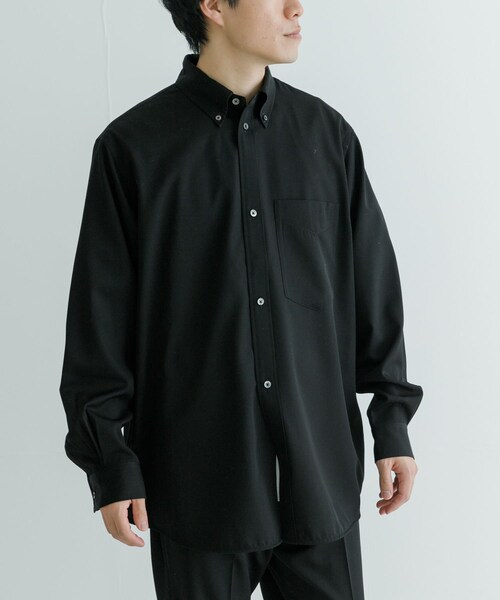 URBAN RESEARCH（アーバンリサーチ）の「nym　MINIMAL GAB BUTTONDOWN SHIRTS（シャツ/ブラウス・メンズ・NAVY/BLACK・M/L）」の4枚目の写真