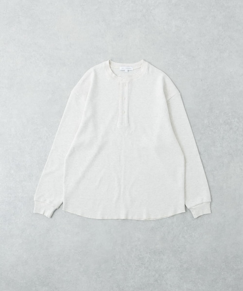 URBAN RESEARCH（アーバンリサーチ）の「『UR TECH』度詰めワッフルヘンリーロングスリーブ（Tシャツ/カットソー・メンズ・WHITE/OATMEAL/GRAY H/BLACK・M/L）」の4枚目の写真