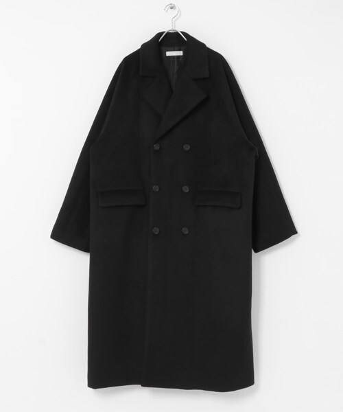 SENSE OF PLACE by URBAN RESEARCH(センスオブプレイスバイアーバンリサーチ)の「ウールブレンドダブルロングコート(テーラードジャケット・メンズ・BLACK/MOCHA・M/L)」の19枚目の写真