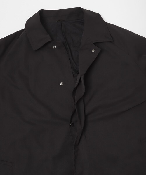 EKAL（エカル）の「SOLOTEXツイルトラベルコート（ステンカラーコート・メンズ・ネイビー/ブラック・M/L）」の12枚目の写真