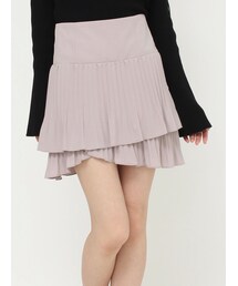 MERCURYDUO | マニッシュプリーツミニスカート(スカート)