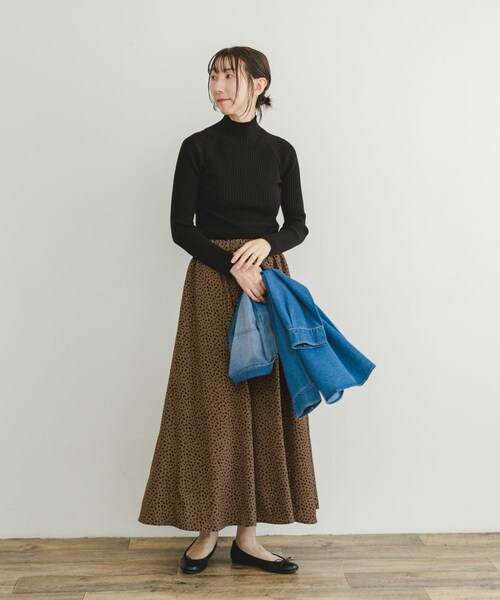 ITEMS URBANRESEARCH（アイテムズ アーバンリサーチ）の「ガラロングスカート（スカート・レディース・BLK/BRN・FREE）」の14枚目の写真