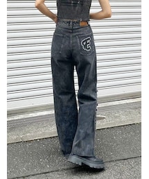 EVRIS | モチーフポケットワイドデニムパンツ(デニムパンツ)