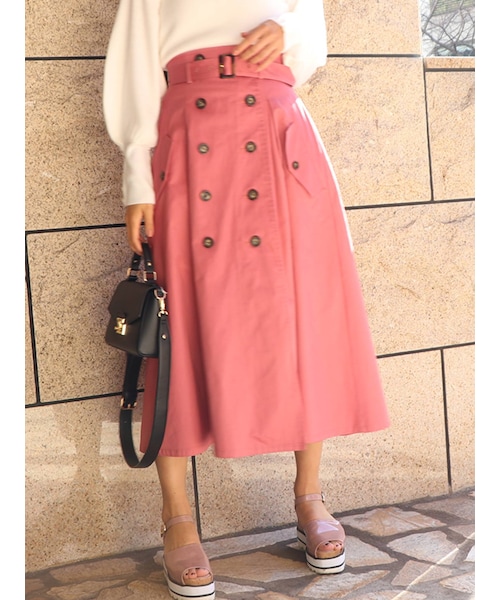 【sw】トレンチライクマキシスカート