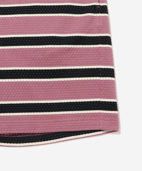Saturdays NYC(サタデーズ ニューヨークシティ )の「Mesh Border Stripe Shorts(その他パンツ・レディース・ライトグリーン/パープル・L/M/S/XL)」の15枚目の写真
