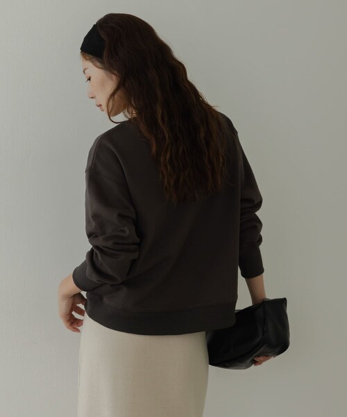 URBAN RESEARCH Sonny Label（アーバンリサーチサニーレーベル）の「メッセージロゴスウェットプルオーバー（スウェット・レディース・チャコール/オートミール/チェリーブラウン・Free）」の8枚目の写真