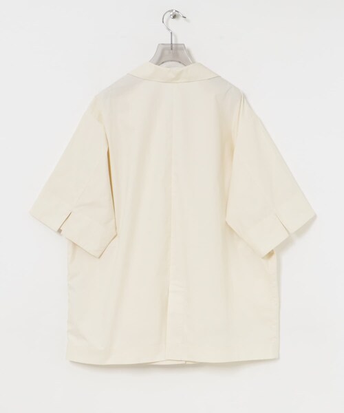 URBAN RESEARCH（アーバンリサーチ）の「コットンハーフスリーブジャケット（テーラードジャケット・レディース・IVORY/BLACK・FREE）」の13枚目の写真