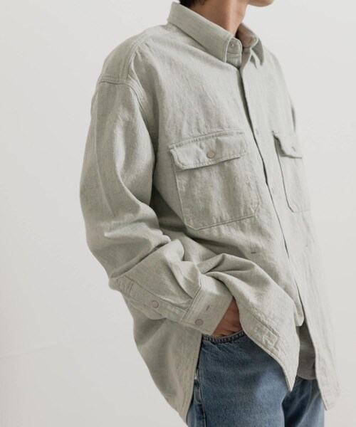 THE GOODLAND MARKET（ザグッドランドマーケット）の「Annaut　DAILY UTILITY SH JACKET（デニムジャケット・メンズ・PASTEL IDG・S/M/L）」の4枚目の写真