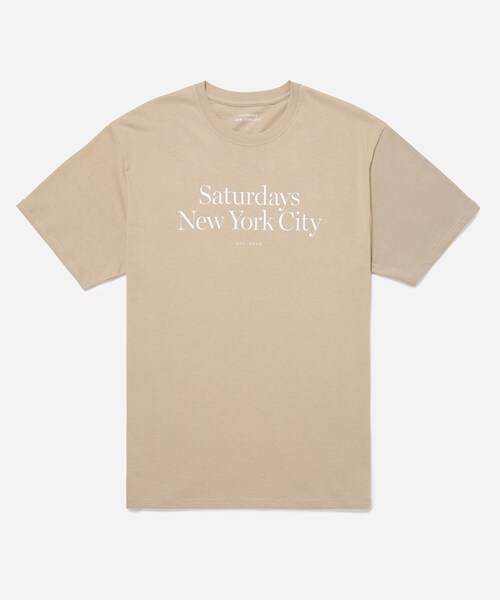 Saturdays NYC(サタデーズ ニューヨークシティ )の「Miller Standatrd Ss Tee(Tシャツ/カットソー・メンズ・ブラック/ホワイト/オフホワイト/ダークブラウン/ベージュ・L/M/S/XL)」の14枚目の写真