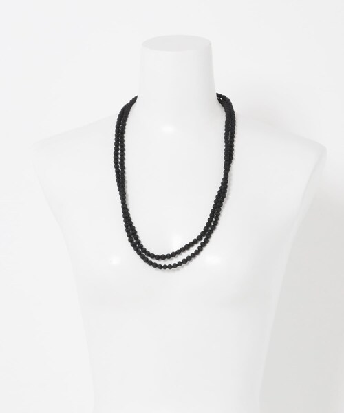 かぐれ（カグレ）の「CITRUS　GUDLI NECKLACE（ネックレス・レディース・Black/Ecru/L Grey・-0）」の14枚目の写真