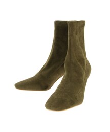 LAGUNAMOON | ストレッチフェイクスエードショートブーツ(ブーツ)