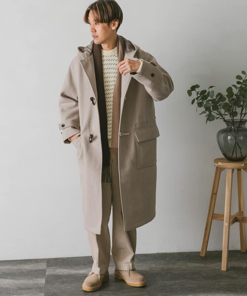 URBAN RESEARCH DOORS（アーバンリサーチドアーズ）の「JAPAN FABRIC ダッフルコート（ダッフルコート・メンズ・GREEN/D.NAVY/GREIGE・M/L）」の20枚目の写真
