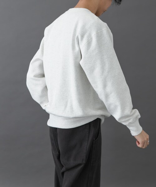 URBAN RESEARCH DOORS（アーバンリサーチドアーズ）の「FORK&SPOON　リサイクルコットン裏毛クルーネックスウェット（スウェット・メンズ・DARKPURPLE/BLACK/OATMEAL・4/5）」の20枚目の写真