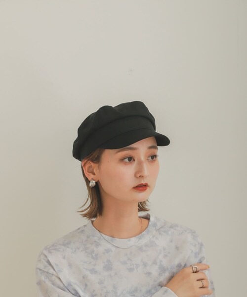 SENSE OF PLACE by URBAN RESEARCH(センスオブプレイスバイアーバンリサーチ)の「コンパクトキャスケット(キャスケット・レディース・KHAKI/BLACK/BEIGE/CHECK・one)」の1枚目の写真
