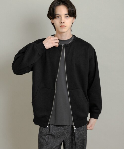 SENSE OF PLACE by URBAN RESEARCH(センスオブプレイスバイアーバンリサーチ)の「ウラキモウクルーネックジップスウェット(スウェット・メンズ・BLACK/GRAY/IVORY・M/L)」の20枚目の写真