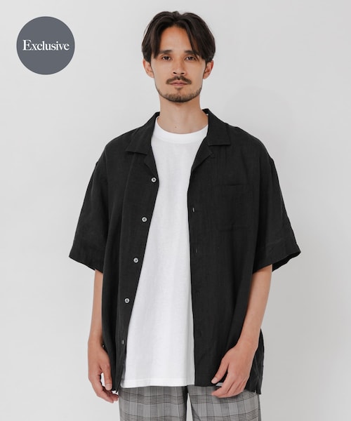 URBAN RESEARCH(アーバンリサーチ)の「『別注』BROOKS BROTHERS×URBAN RESEARCH LINEN CAMP SHIRTS SHORT-SLEEVE(シャツ/ブラウス・メンズ・BLACK/BLUE/BODEAUX・M/L/XL)」の11枚目の写真