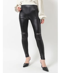 GYDA | H/W KNEE ZIPレギンス(その他パンツ)