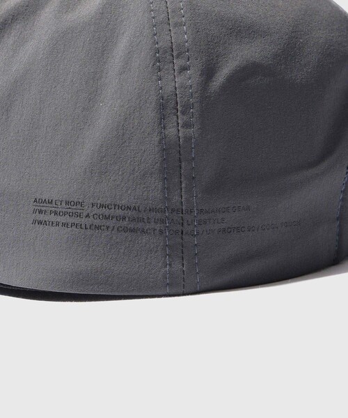 ADAM ET ROPE'(アダムエロペ)の「UVカット ストレッチナイロンキャップ(キャップ・メンズ・ブラック/チャコール・F)」の6枚目の写真